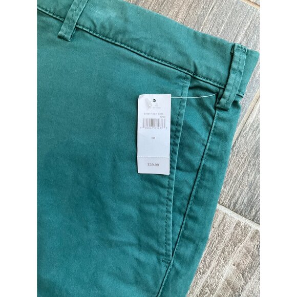 NWT Mens GAP Flex Essential Khaki Short 10” Cotton Twill size 38 Green - Picture 3 of 5